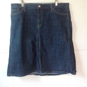 GAP Jean Skirt Classic Blue Denim Jean Plus